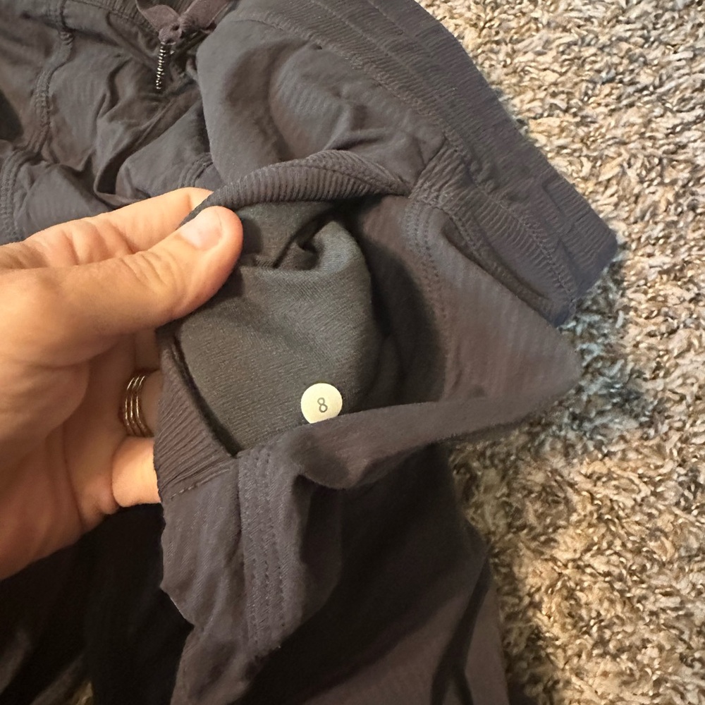 Lululemon Athletica Black and Gray Capris - Picture 3 of 4